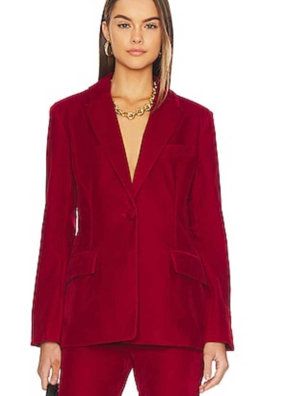 Steve Madden Harlow Medium Red Tailored Blazer Size Small